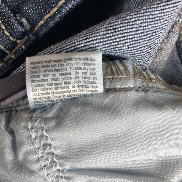 ana A New Approach Jeans Womens Size 10 Bootcut Dark Wash Flap Pockets Stretch - Picture 16 of 16